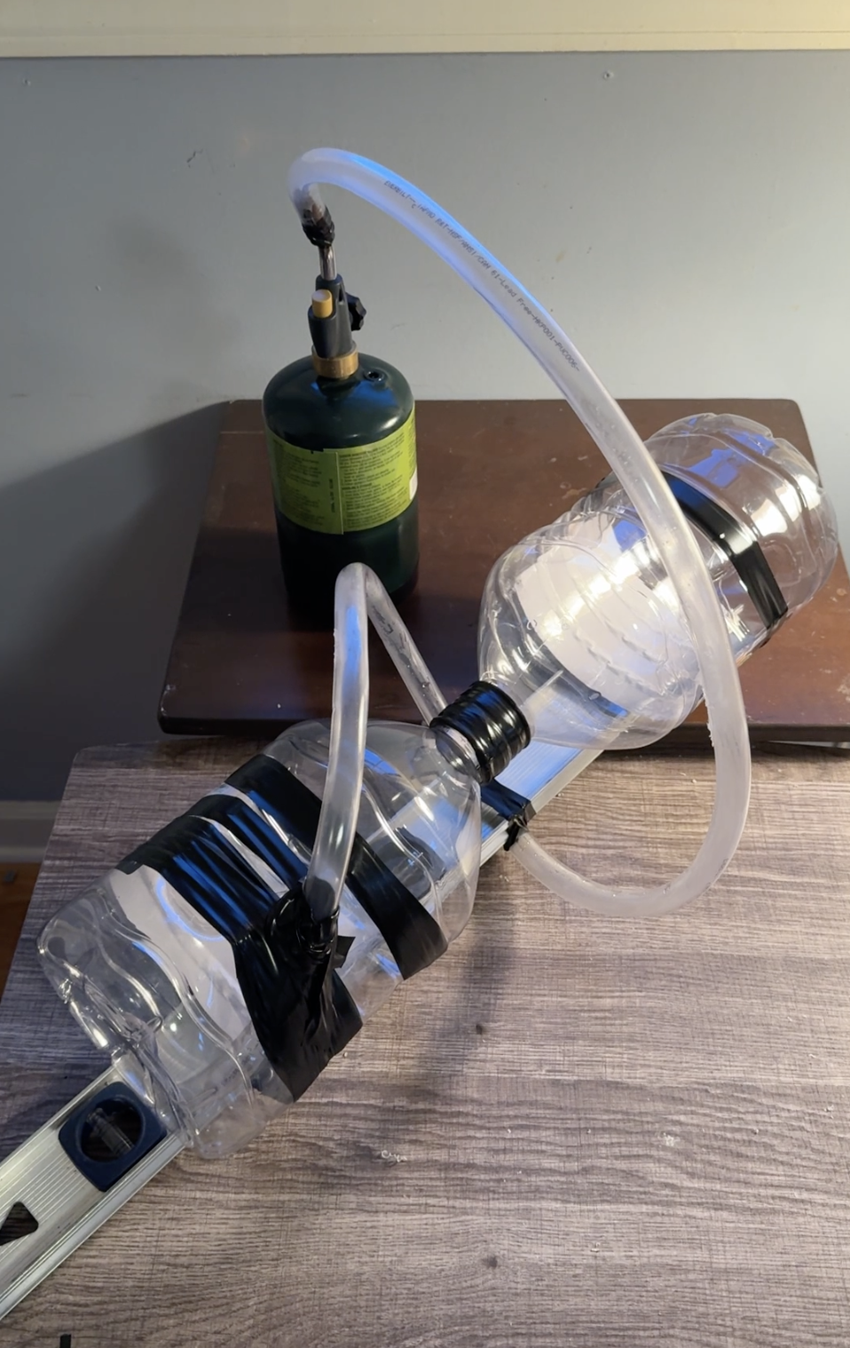 1-Gallon water jugs used for the build